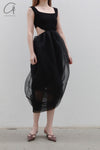 SWAYING/KNIT European Root Rotating Skirt SW23SS2L16 Black